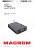 DSP POWER AMPLIFIER MANUALE UTENTE M-DSPA.500. User manual_it_m-dspa.500.indd 1 30/05/ :23:58