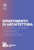 DIPARTIMENTO DI ARCHITETTURA CORSI DI LAUREA TRIENNALI E MAGISTRALI