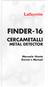 FINDER-16 CERCAMETALLI METAL DETECTOR. Manuale Utente Owner s Manual
