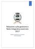 Relazione sulla gestione e Nota Integrativa esercizio 2017 [BILANCIO CONSOLIDATO AL 31/12/2017] Comune di Carpenedolo