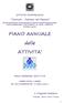 PIANO ANNUALE delle ATTIVITA