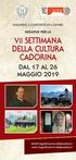 DELLA CULTURA CADORINA