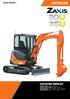 ESCAVATORE IDRAULICO. Serie ZAXIS-2