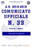 CENT RO SPORT IVO IT AL IANO. Comitato provinciale di Macerata. C omunic ato Ufficial e. n. 33. Affisso all albo il 23 maggio 2019