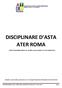 DISCIPLINARE D ASTA ATER ROMA