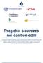 Progetto sicurezza nei cantieri edili