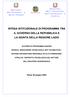 INTESA ISTITUZIONALE DI PROGRAMMA TRA IL GOVERNO DELLA REPUBBLICA E LA GIUNTA DELLA REGIONE LAZIO