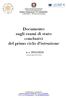 Documento sugli esami di stato conclusivi del primo ciclo d'istruzione