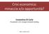 Crisi economica: minaccia e/o opportunità? Costantino Di Carlo Presidente e A.D. Gruppo Orizzonti Holding