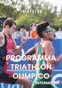 PROGRAMMA TRIATHLON OLIMPICO