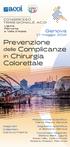 Prevenzione. Colorettale. delle Complicanze in Chirurgia. Genova. 17 maggio CON GRESSO TR IR E GIONAL E AC OI Liguria, Piemonte e Valle d Aosta