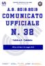 CENT RO SPORT IVO IT AL IANO. Comitato provinciale di Macerata. C omunic ato Ufficial e. n. 32. Affisso all albo il 16 maggio 2019