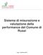 Sistema di misurazione e valutazione della performance del Comune di Russi