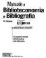 Biblioteconomia o e Bibliografia