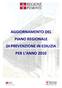 AGGIORNAMENTO DEL PIANO REGIONALE DI PREVENZIONE IN EDILIZIA PER L ANNO 2010