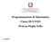 Programmazione di Matematica Classe III E ENO Prof.ssa Puglia Nella A.S. 2018/19