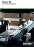 Rover B. Centri di lavoro a controllo numerico Numerical control machining centres