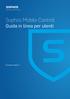 Sophos Mobile Control Guida in linea per utenti. Versione prodotto: 7