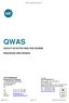 QWAS. Descrizione dello Schema QUALITY IN WATER ANALYSIS SCHEME