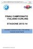FINALI CAMPIONATO ITALIANO CURLING STAGIONE