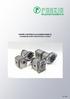 POMPE E MOTORI IN ALLUMINIO SERIE Z2 ALUMINIUM PUMPS AND MOTORS Z2 SERIES