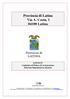 Provincia di Latina Via A. Costa, Latina LOTTO IV Capitolato di Polizza di Assicurazione Infortuni Dipendenti in missione