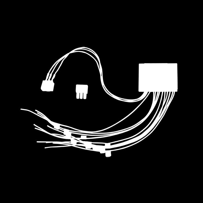 Sonda di temperatura integrata, 1 uscita automazione per il controllo di luci, carichi, tapparelle, clima, scenari, irrigazione, consumi e al sistema mple a relé in scambio, 3 uscite a transistor per