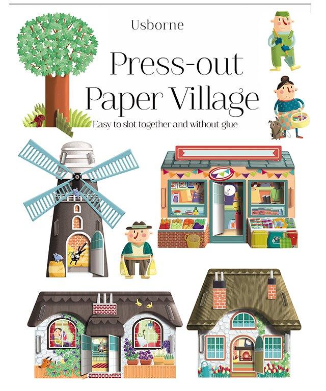 2015 - press out paper village copertine ************ Pubblicata su: usborne publishing
