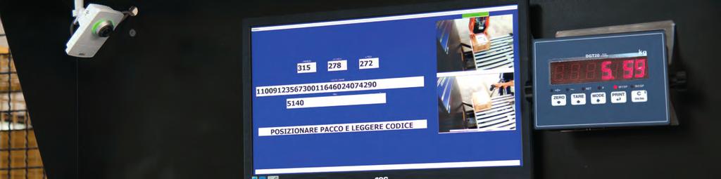 In un processo di lavorazione di colli, il sistema Quick Coder permette l acquisizione automatica di peso, volume e immagine con associazione del relativo barcode.