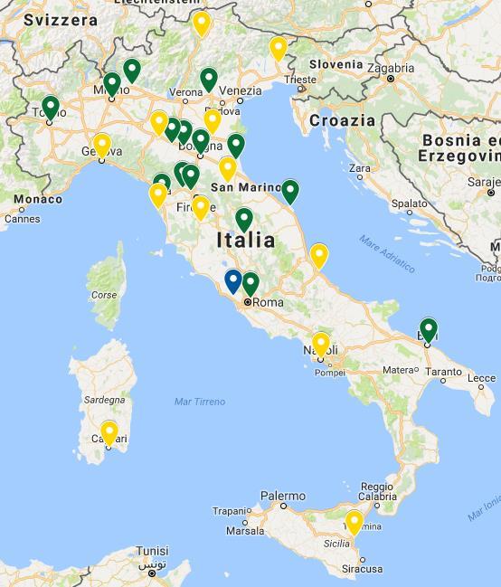 CNA Digital Innovation Hub Attività di supporto alle imprese Presenza sul territorio nazionale