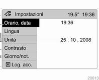 Strumenti e comandi 105 Per uscire da un menu, ruotare il comando multifunzione finché non appare Invio o Main, quindi selezionare.