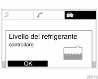 Strumenti e comandi 109 Livello del liquido di raffreddamento del motore Illuminazione Vengono monitorate le più importanti lampadine dell'illuminazione esterna, compresi i relativi cavi e fusibili.