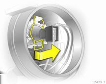 Abbaglianti 1. Accedere alle lampadine attraverso il vano motore. 2. Rimuovere il coperchio di protezione 1. 3. Staccare il connettore del cavo dalla lampadina. 4.