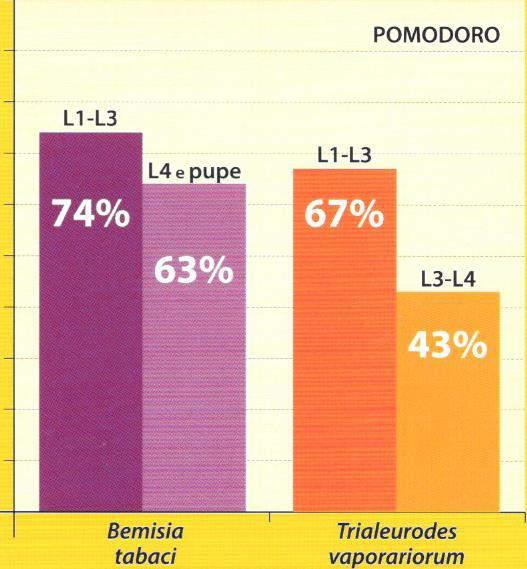 Risultati Il grafico mostra la percentuale di mortalità dei