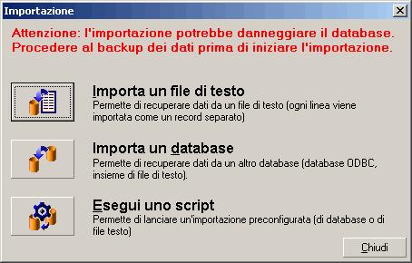 11 Importazioe Il presete capitolo spiega come importare dati co Asset Maager. Per importare u file di testo uico, selezioare il meu File/Importa, opzioe Importa u file di testo.