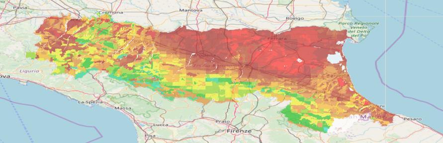 allo strato tra 0 e 100 cm - Condizione ATTENZIONE di falda Indicazione e