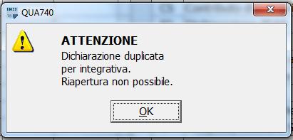 A T T E N Z I O N E Per quanto concerne la dichiarazione originale, dopo la duplica, come sopra detto, questa risulta Chiusa, poiché ritenuta non più modificabile, tanto che se l utente tenta