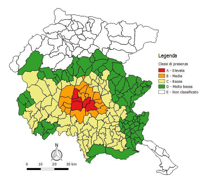 Allegato B Zone di infestazione di Halyomorpha halys in Friuli Venezia Giulia (riferito all articolo 8) Zona A livello di infestazione elevato Provincia di Udine: BASILIANO, DIGNANO, FLAIBANO, MERETO
