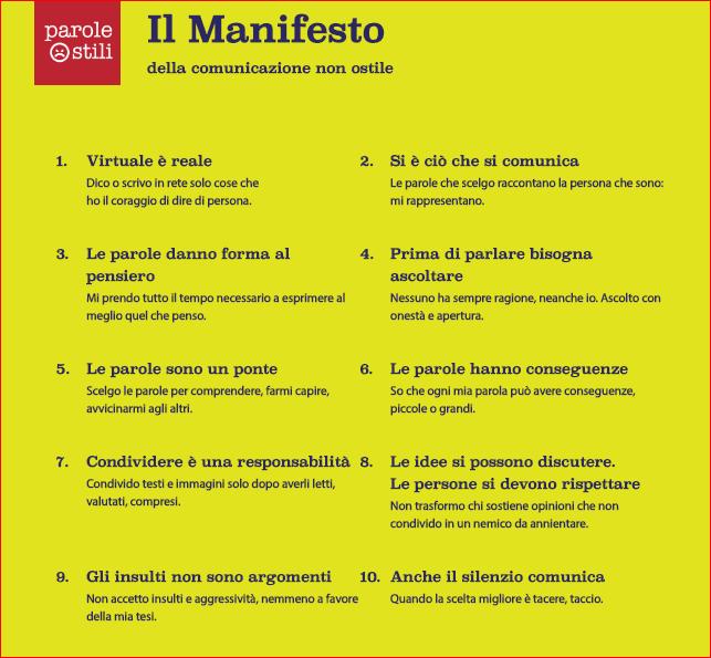 Il Manifesto della comunicazione non