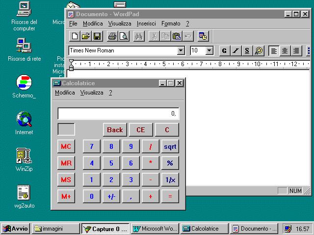 Microsoft Windows Windows - Schermata L'utente interagisce in modo intuitivo, senza dover imparare comandi complessi.
