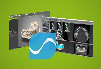 biblioteca digitale del sistema. Il lavoro con il software è basato su dati di immagini mediche del paziente come CT (Computed Tomography) e DVT (Digital Volume Tomography) elaborate da codiagnostix.