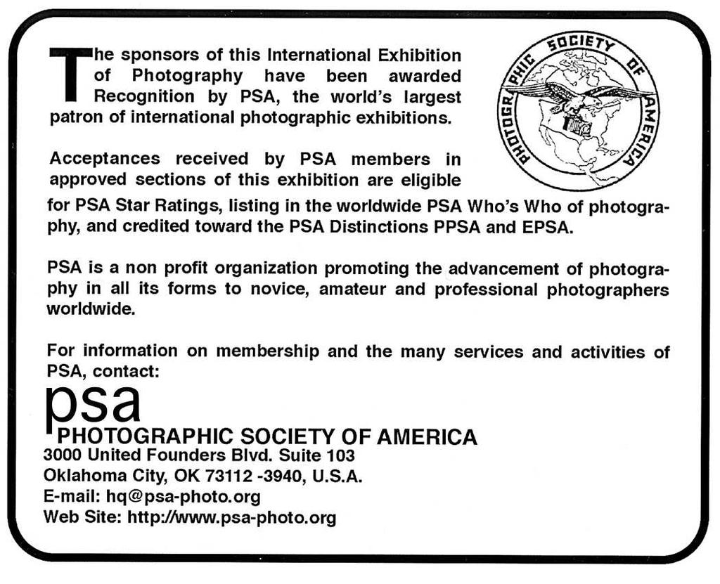 Art. 15 Limitazioni Il regolamento ed i riconoscimenti PSA si riferiscono solo alla sezione digitale e a tema fisso (Foto di Viaggio Photo
