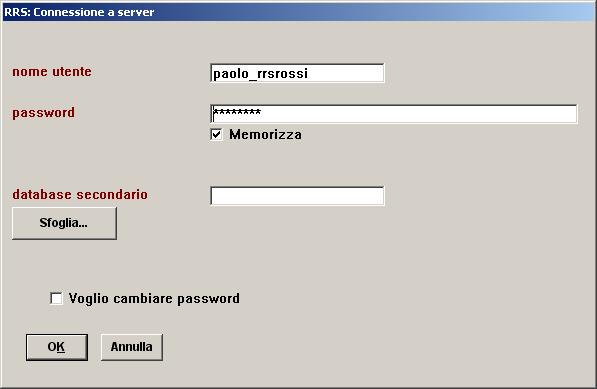 Cambiare la password di RRS.Net Le norme sulla privacy prevedono che la password abbia una lunghezza minima di otto caratteri e che venga periodicamente modificata. Per questo il sistema RRS.