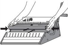 Diametro maggiore = bordo maggiore Montare o rimuovere la barra di chiusura: Premere i pulsanti in entrambi i lati ed