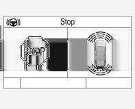 Indicazione nel Visualizzatore Info Selezionare un'area di parcheggio parallela o perpendicolare nel Driver Information Center premendo a lungo (.