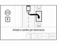 Al rilevamento di uno spazio, il sistema emette una segnalazione visiva nel Visualizzatore a colori Info e una acustica.