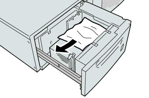 Inceppamenti carta all'interno dei vassoi dell'ohcf 1. Estrarre il vassoio in cui si è verificato l'inceppamento carta. 2.