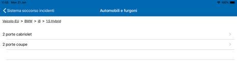 quando il tipo di designazione del veicolo non è visibile. Il? è disponibile per selezionare il tipo con tutte le opzioni SRS disponibili. Lo indichiamo come il Modello peggiore.