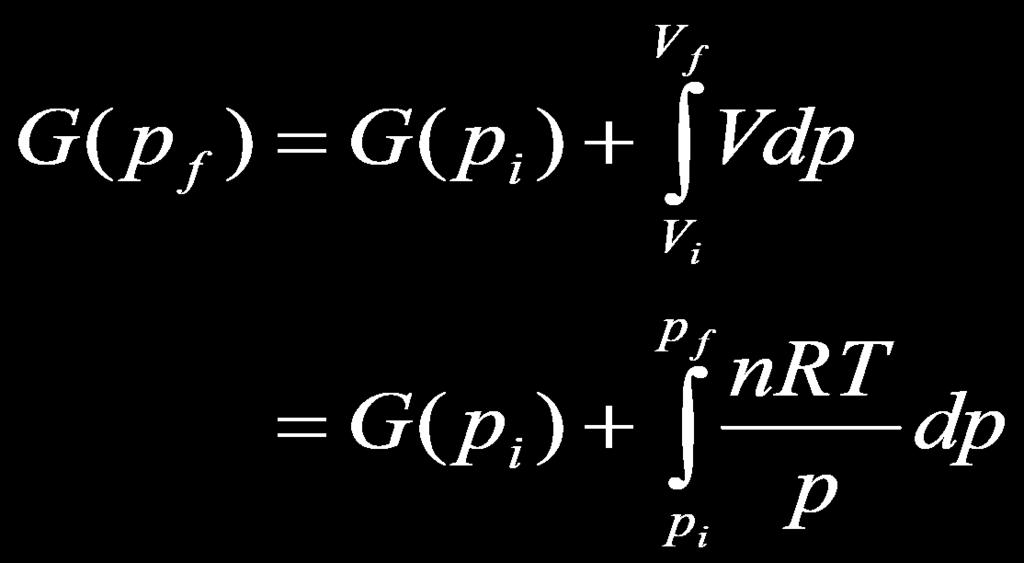 Per un gas ideale V = nr/p Variazione Isoterma di un Gas ideale f i f i p p i