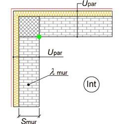 CARATTERISTICHE TERMICHE DEI PONTI TERMICI Descrizione del ponte termico: C - Angolo tra pareti Codice: Z5 Tipologia C - Angolo tra pareti Trasmittanza termica lineica di calcolo -0,07 W/mK